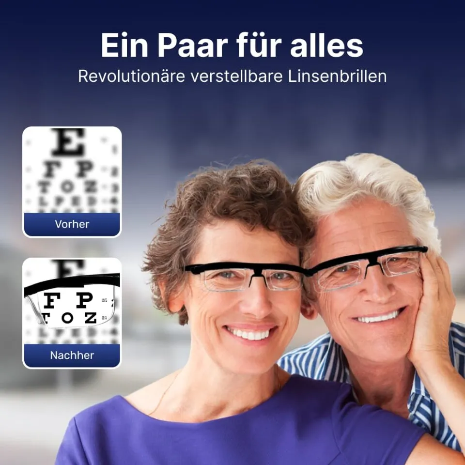 NexOptrics Brille mit verstellbaren Gläsern